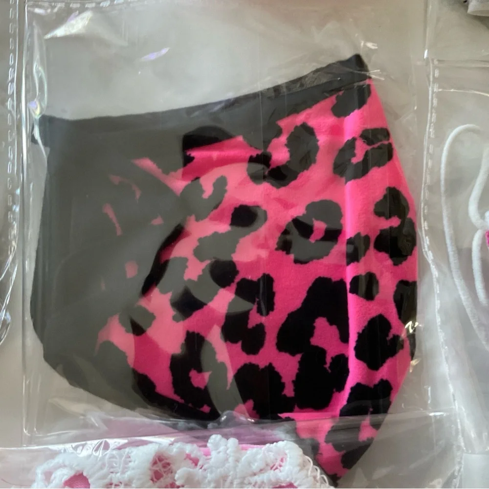 Assorted 12 Pack of Women's Fashion Face Masks in Black, Pink, White